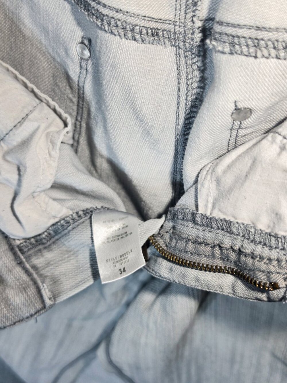 VINTAGE GUESS MENS Jeans Size 34X30 Made In USA Blue Denim Jeans 90s USA WOODSTK - Picture 4 of 7